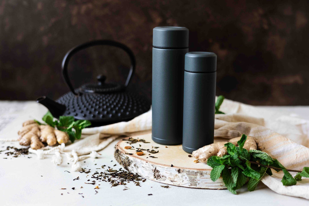 Slim Mug Thermoflasche, 500 ml, grau