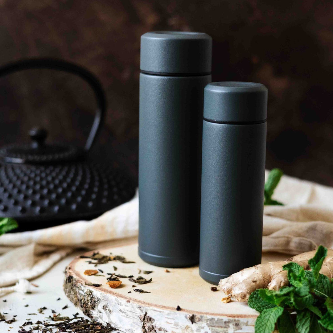 Slim Mug Thermoflasche, 300 ml, grau