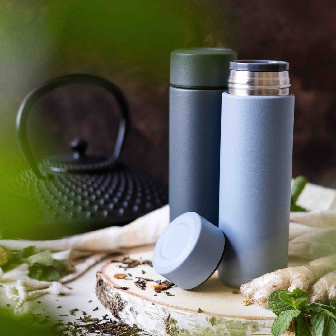 Slim Mug Thermoflasche, 300 ml, grau