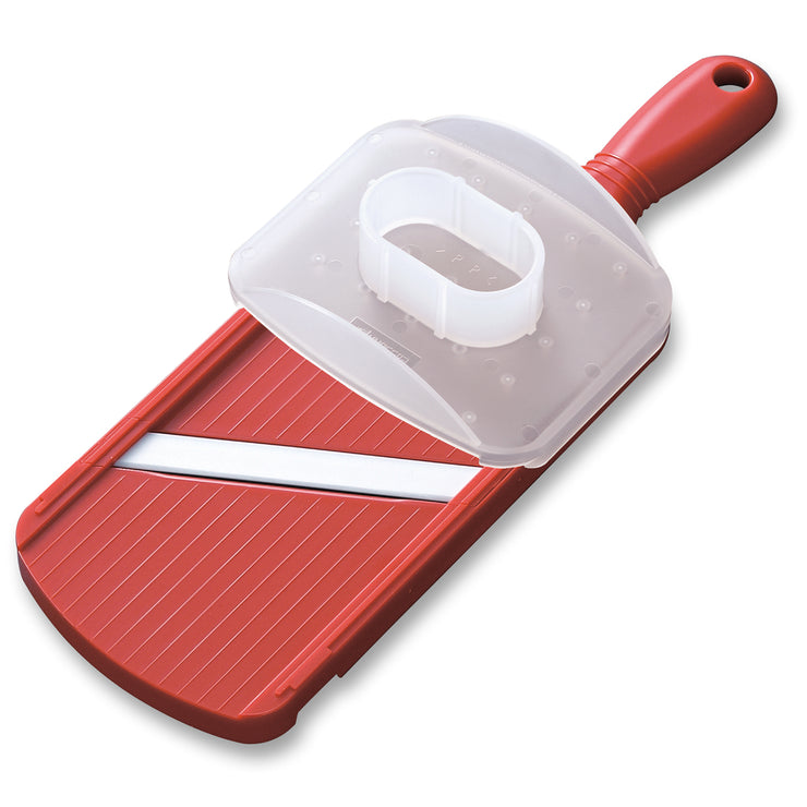Mandoline Slicer, adjustable, 4 cutting grades, red