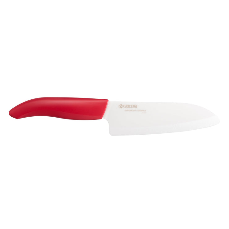 GEN COLOR Santoku Knife, red, ceramic-blade length: 14 cm