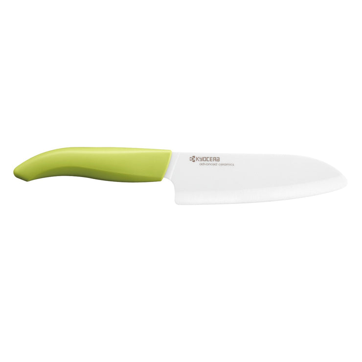 GEN COLOR Santoku Knife, green, ceramic-blade length: 14 cm