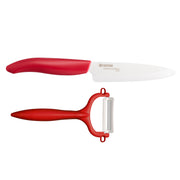 KYOCERA | GEN GREEN Starter Set: Paring knife with peeler, red