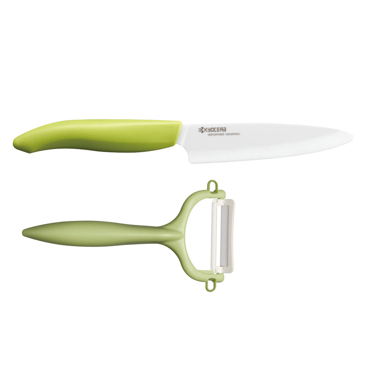 KYOCERA | GEN GREEN Starter Set: Paring knife with peeler, green