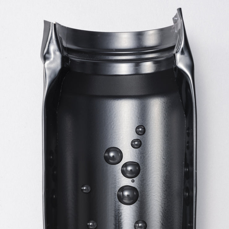 FLIP TOP - Travel Mug, black (350 ml), stainless steel/ceramic, height: 16.5 cm