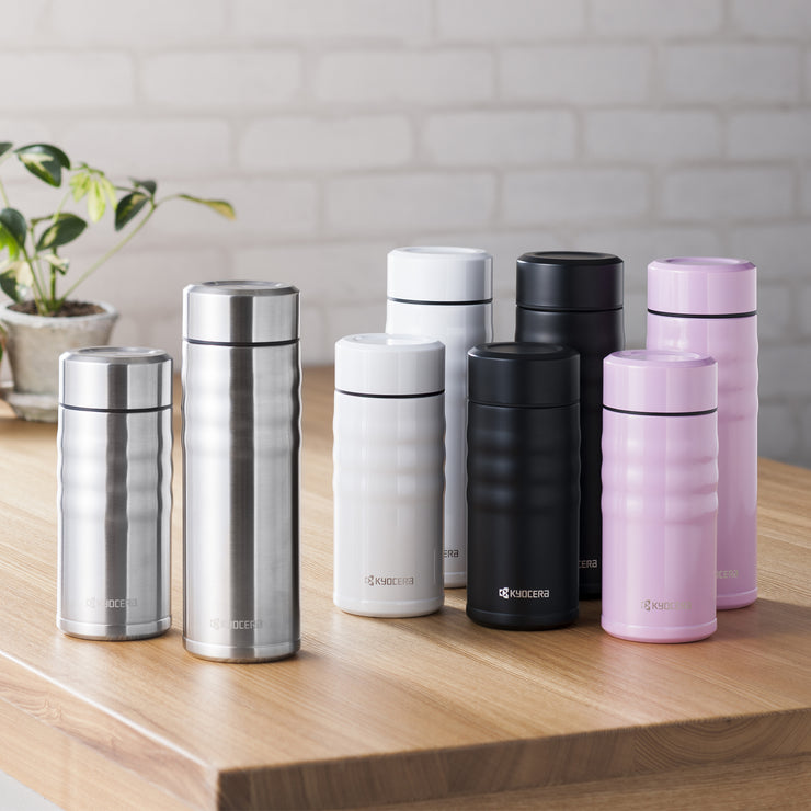 TWIST TOP - Travel Mug, steel (350 ml), stainless steel/ceramic, height: 16.5 cm